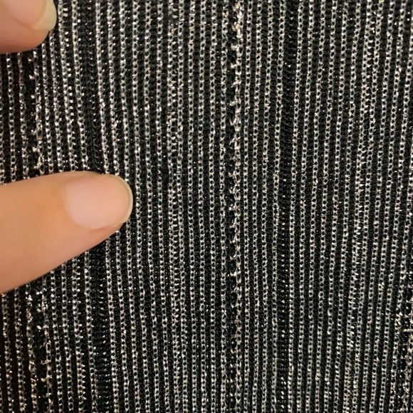 VTG Glam Silver  Metallic Maxi Dress Lined Body-con Formal Tagged SZ 13 Sparkle - Picture 13 of 16